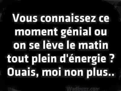 Un matin plein d'énergie ?