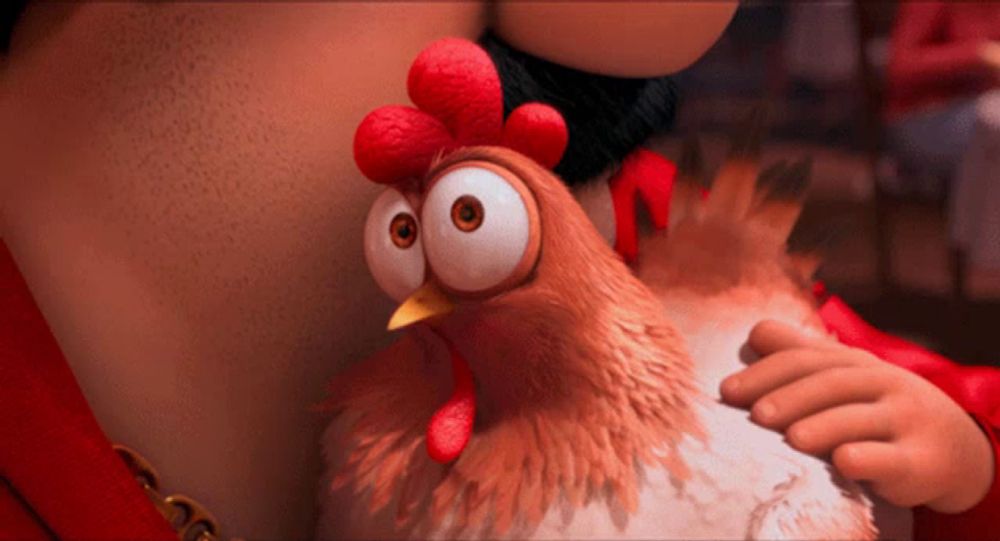 Glare Chicken GIF