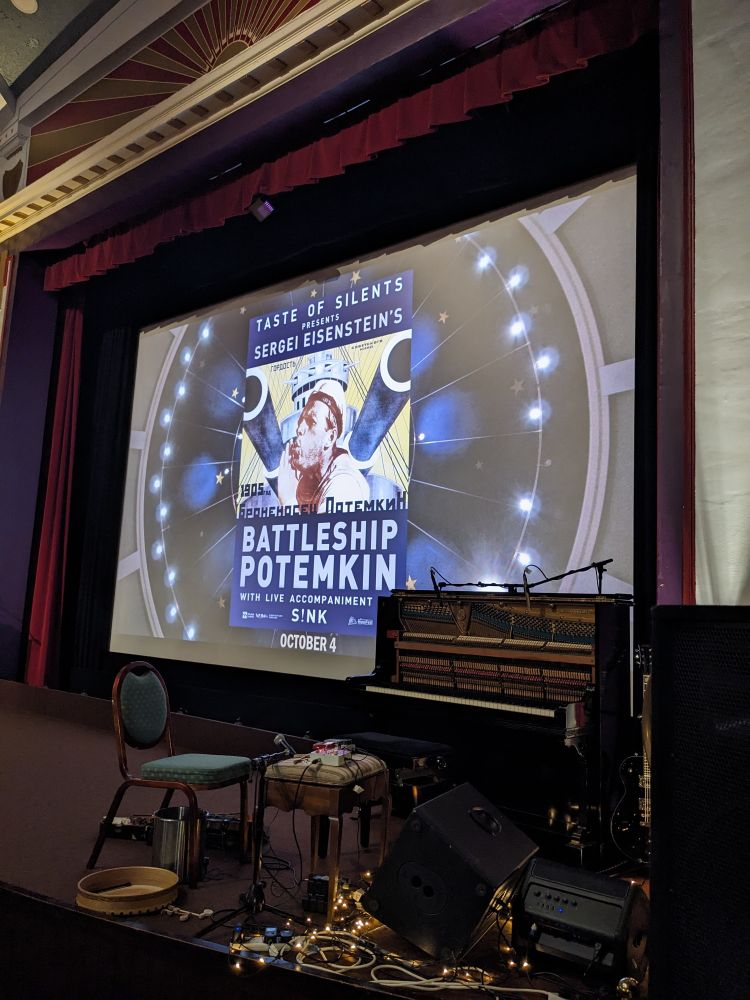 Screening of Battleship Potemkin (1925) at the Hippodrome Bo'ness with live accompaniment by S!nk