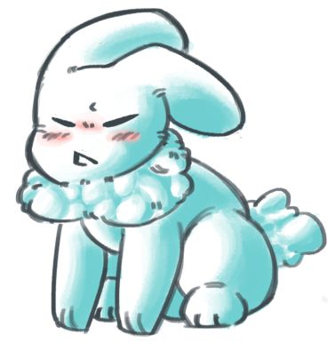 Gubby sitting