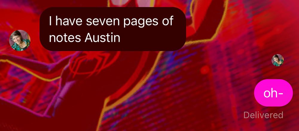 Brenda: I have seven pages of notes Austin
Austin: oh-
