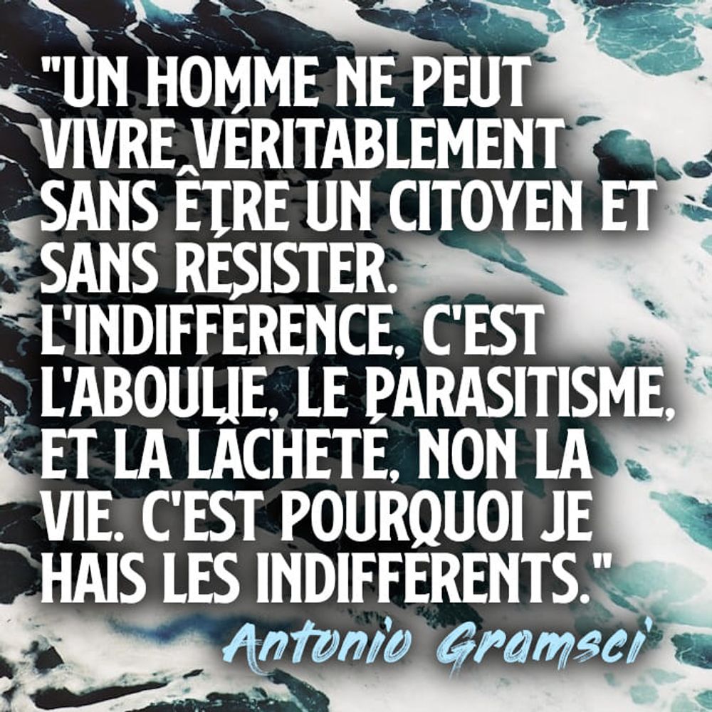 Gramsci et l'indifférence