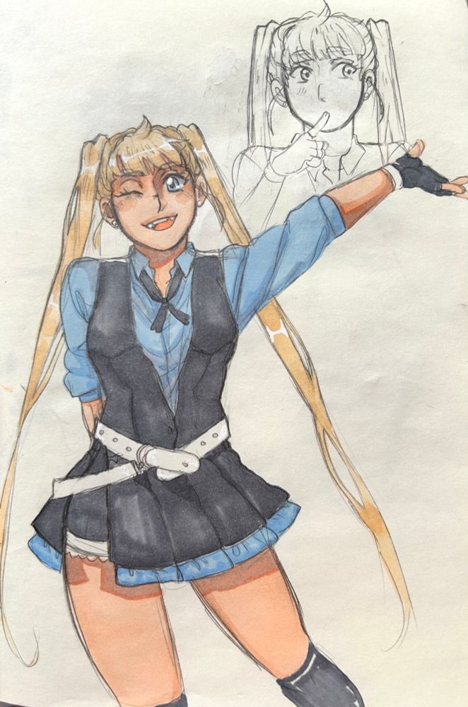 Three redraws of some old ocs 