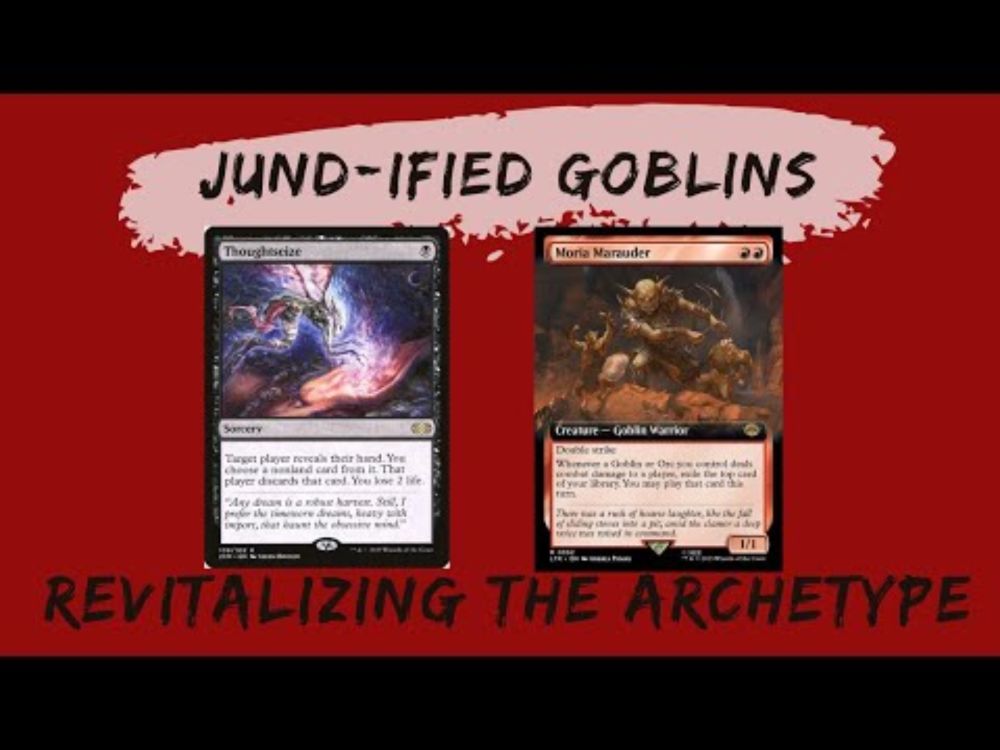 THOUGHTSEIZE FOR THE WIN! Back with Legacy Goblin Midrange, Moria Marauder, Double League MTG