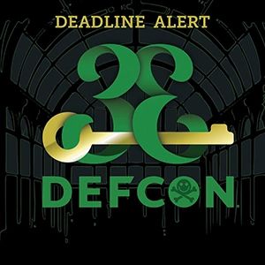 DEF CON 33 logo with additional text ‘deadline alert’.