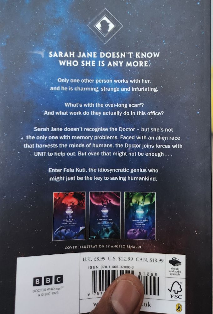 Back cover of Doctor Who book