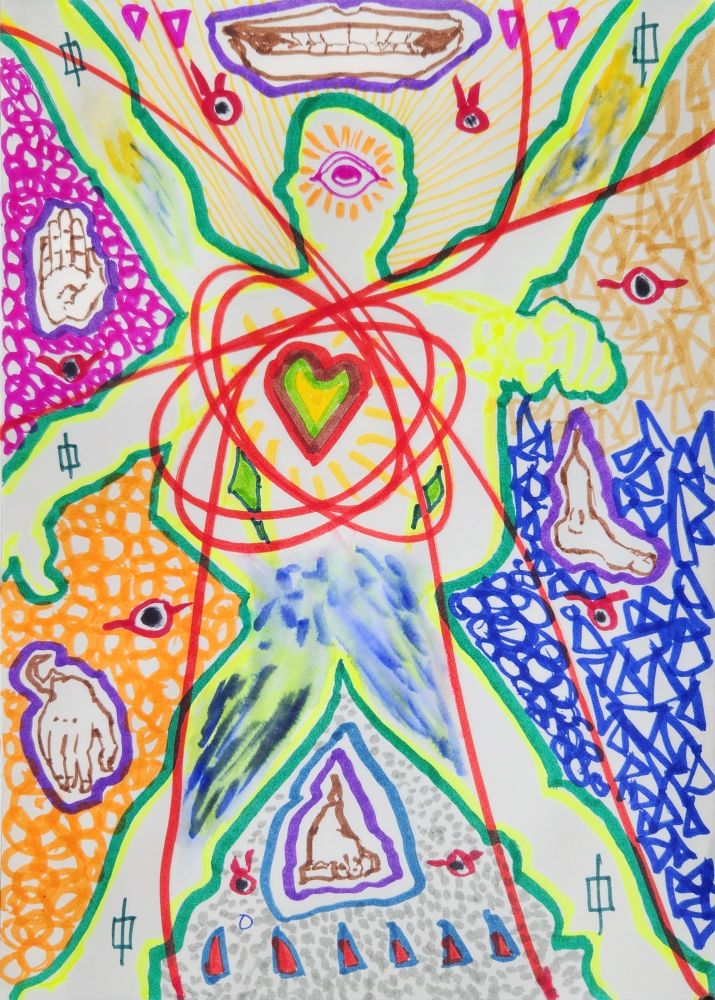 Abstract watercolour shapes