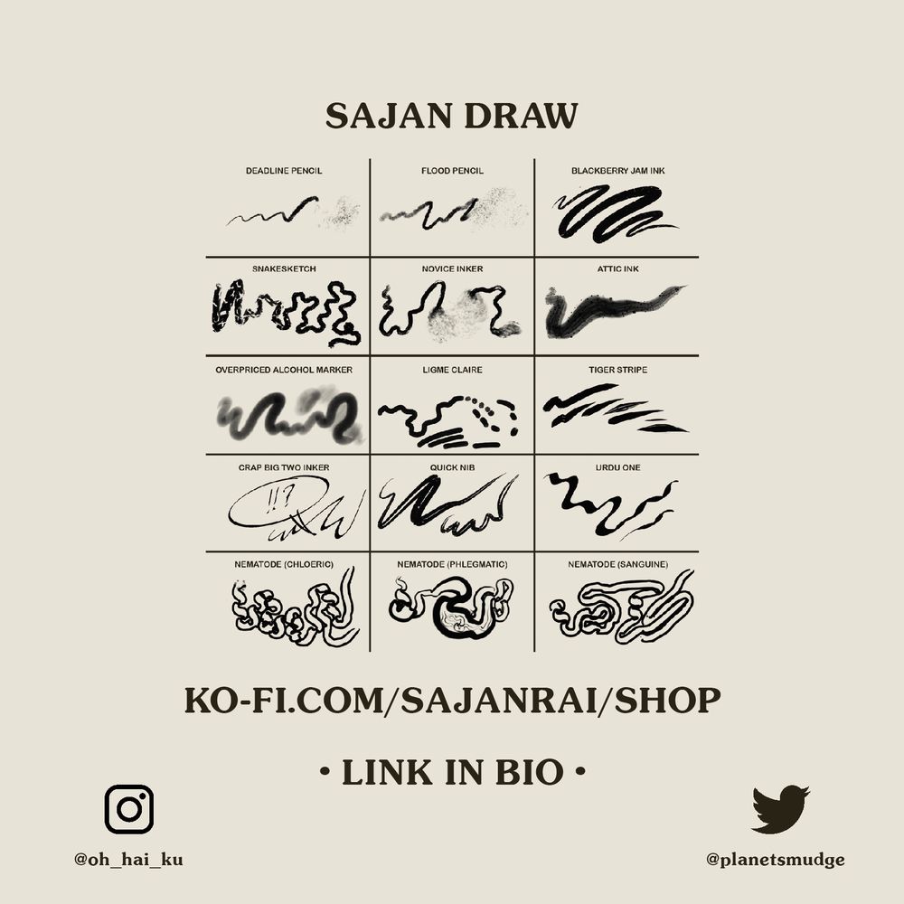 the Sajan Draw brushes