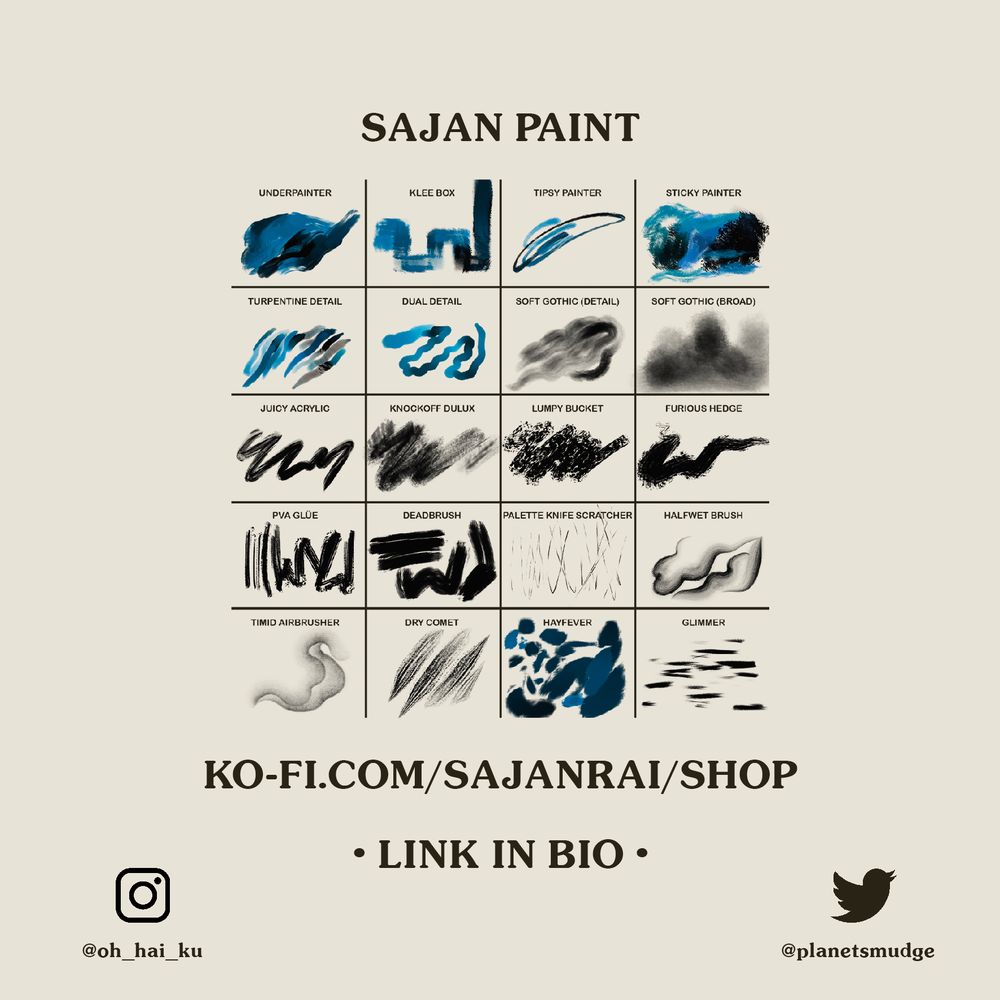 The Sajan Paint brushes. 