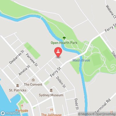 Outage location map (street style), centered on the outage point: (46.14564, -60.19268).