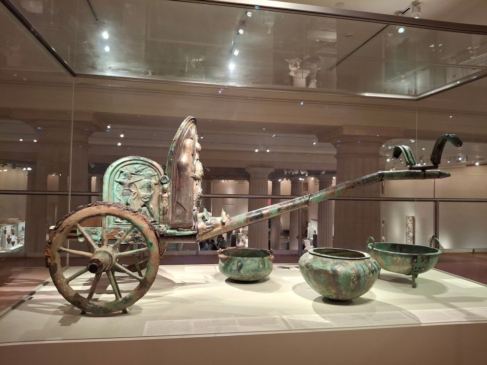 It's an etruscan chariot, yes for real