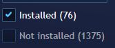 number of games in my total PC game catalog via playnite
installed -> 76
not installed -> 1375