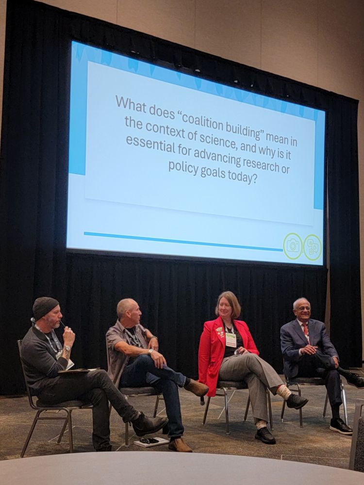 Panel of entomologists discussing coalition building. 