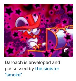 Daroach is enveloped and possessed by the sinister "smoke"