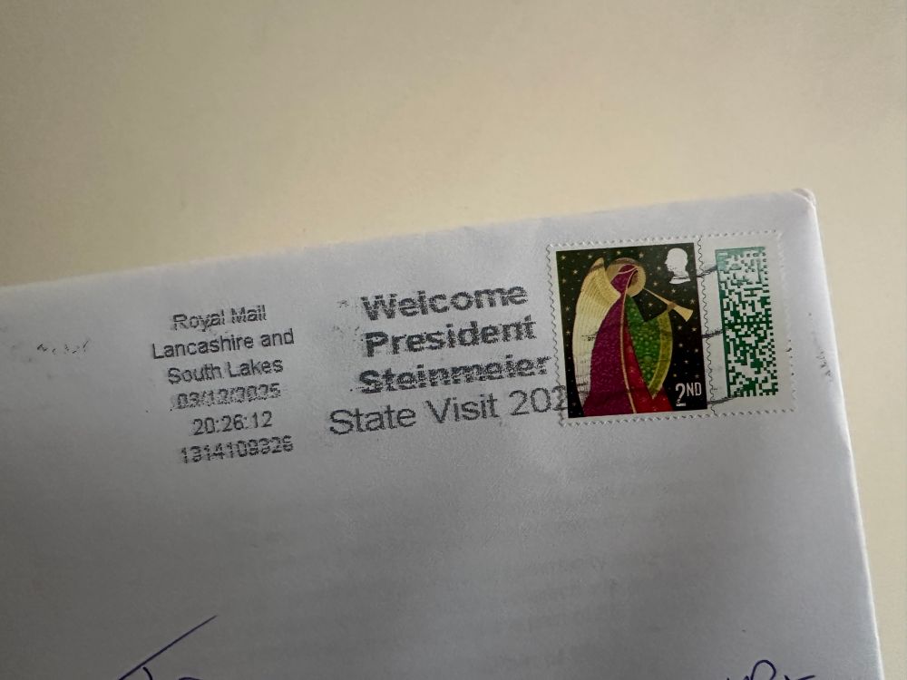 Post mark for German president’s state visit.
