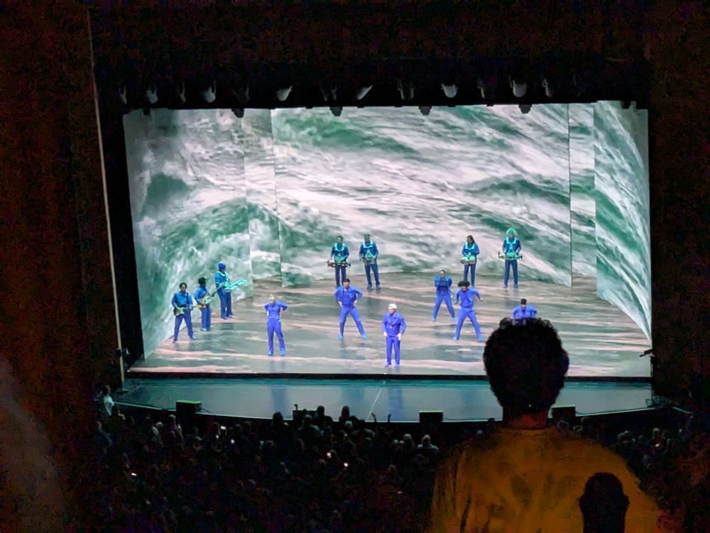 Davis Byrne on stage 