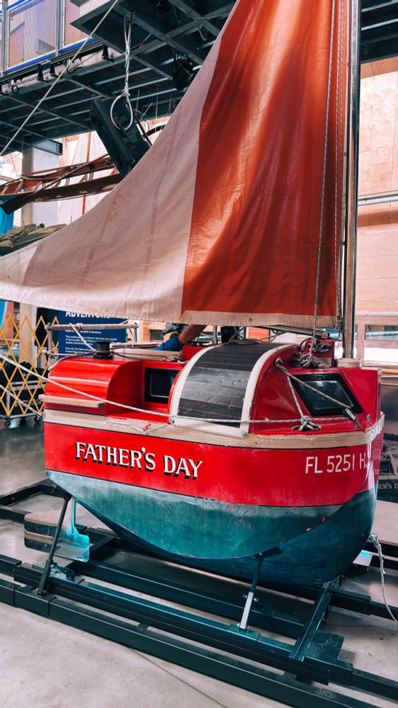 Father’s Day - the smallest boat to cross the Atlantic- https://en.m.wikipedia.org/wiki/Hugo_Vihlen