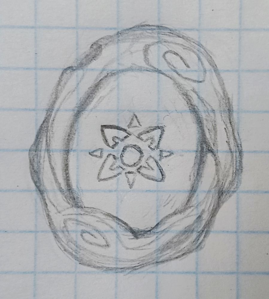 A drawing of the South Sea Arcanist job stone.