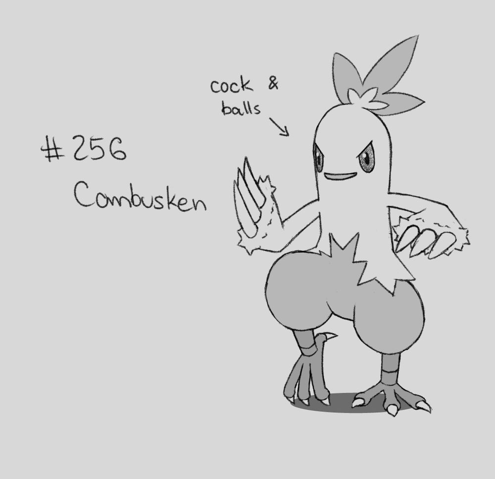 A sketch of Combusken