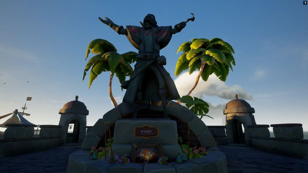 Red painted Skeleton Runes drawn on top of Merrick's Statue at Port Merrick.

The runes can be translated to the self given name of the main perpetrator:

KING FLAME HEART