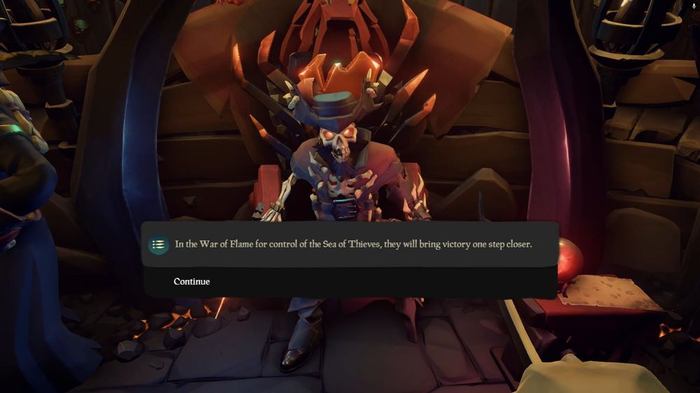 "In the War of the Flame for control of the Sea of Thieves, they will bring victory one step closer."