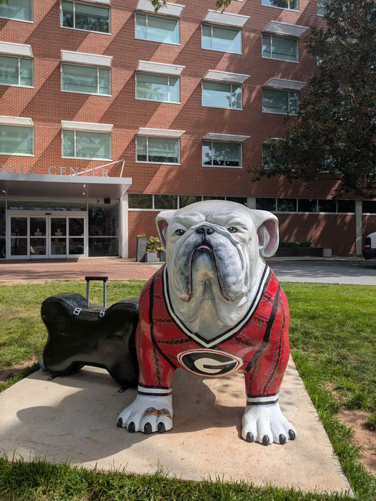 University of Georgia Bulldog outside the Georgia Center at the University of Georgia, Athens, GA. 