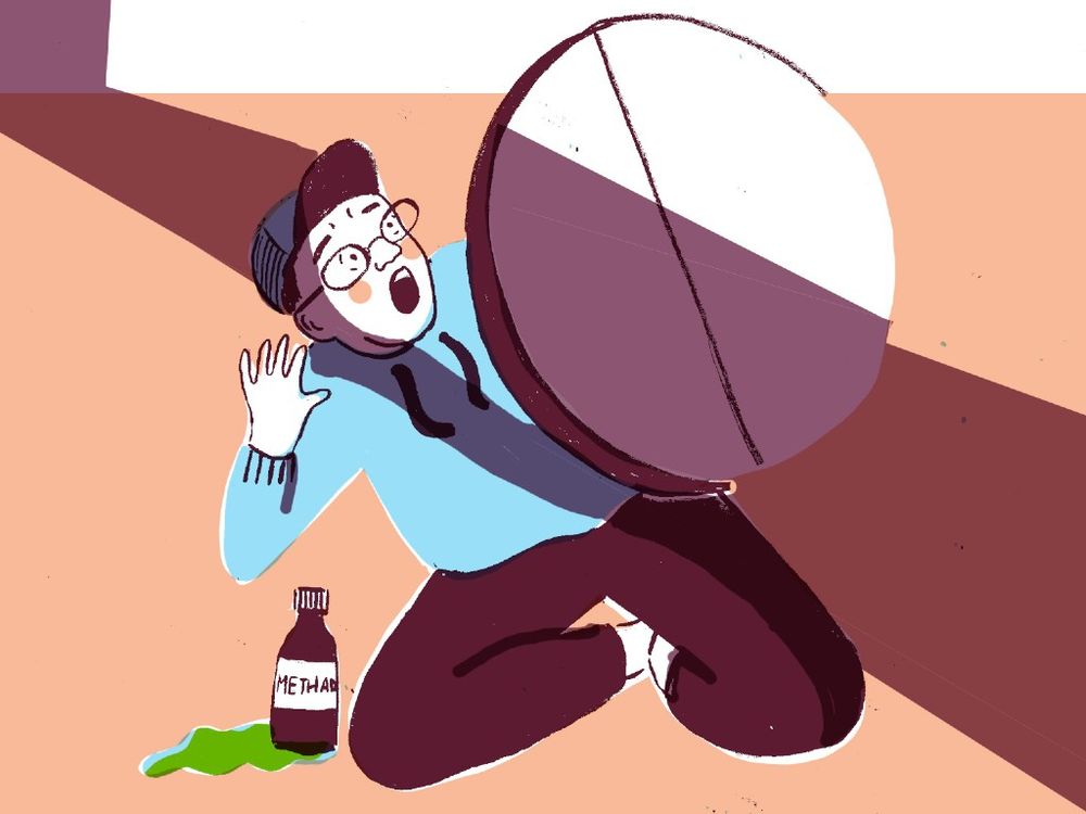 Illustration of a character in a study investigating the risks of combining opioids with sedatives like benzos and z-drugs. 