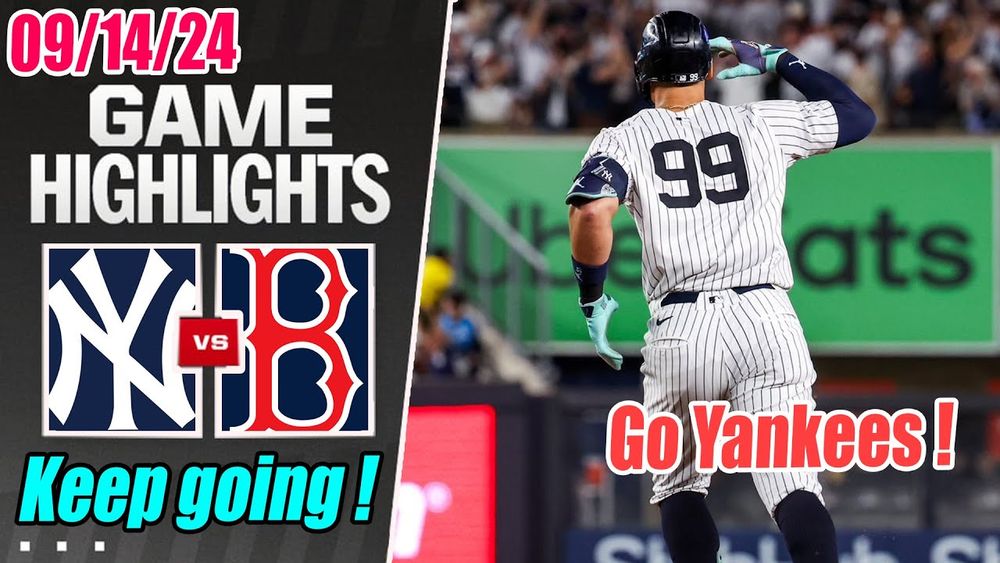 New York Yankees vs Boston Red Sox Game Highlights Sep 14, 2024 | MLB Highlights