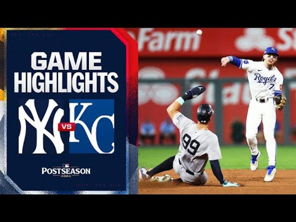 #MLBVideos: Yankees vs. Royals ALDS Game 4 Highlights (10/10/24) | MLB Highlights