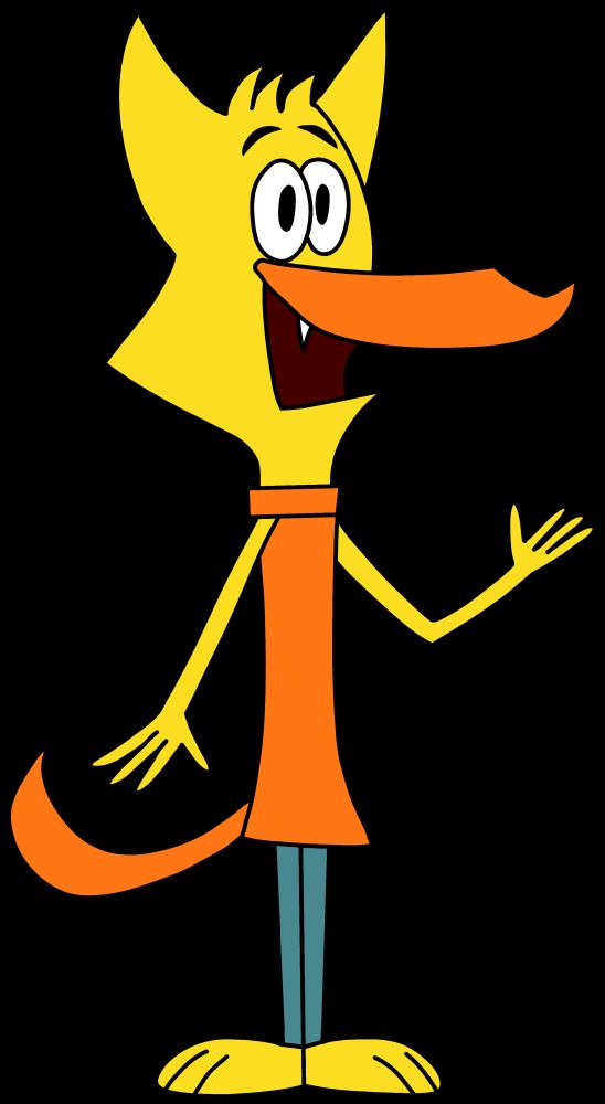 Color artwork by the artist of their main OC, Snicky, in an art style reminiscent of Jay Ward and Total Television Productions cartoons (mostly based off the latter).