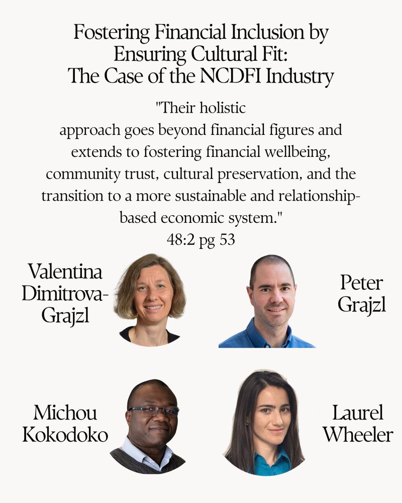 Their holistic 
approach goes beyond financial figures and extends to fostering financial well-being, 
community trust, cultural preservation, and the transition to a more sustainable and 
relationship-based economic system.
