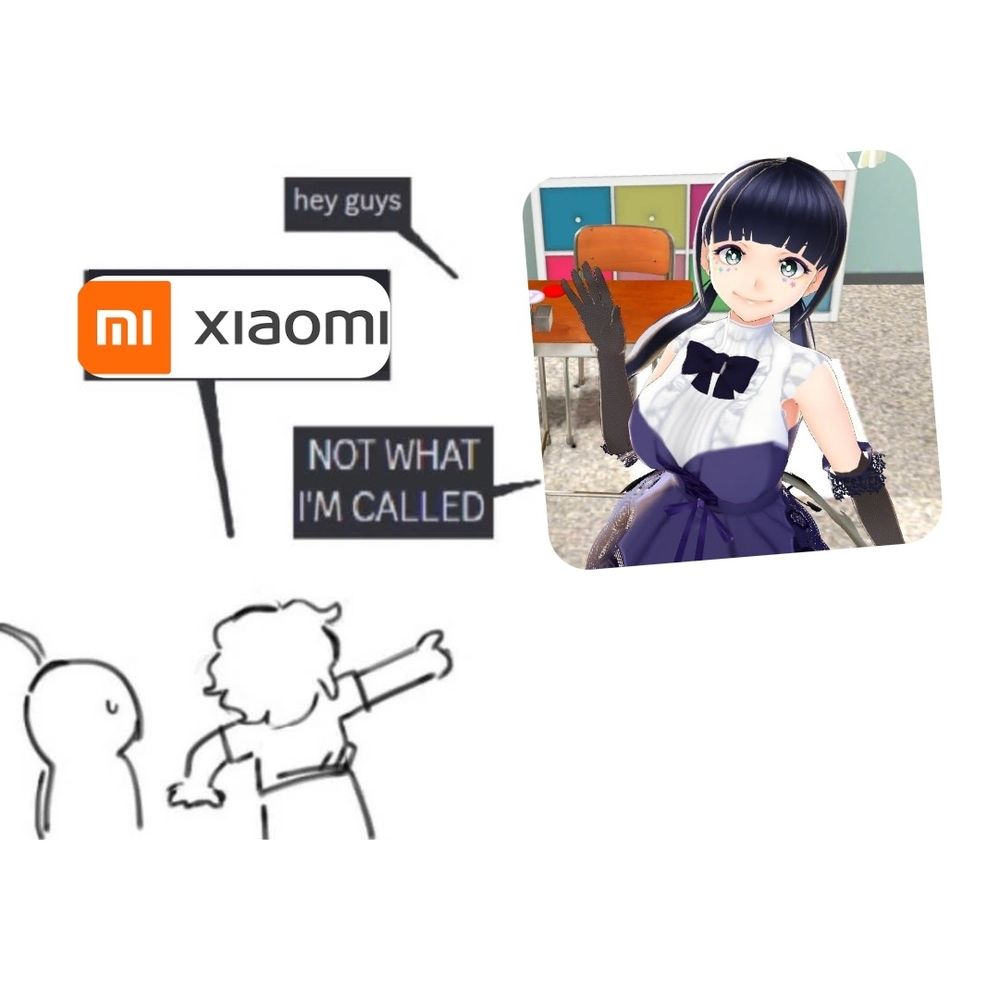 Pun with Xiaomu's name with the Xiaomi phone brand,both have chinese names 
Trocadilho do nome da Xiaomu com os celulares Xiaomi,ambos de nome chinês 