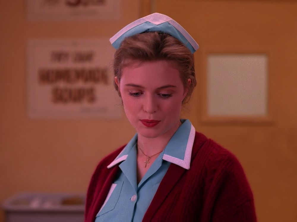 Twin Peaks season 2, episode 18. Name: Episode 25. Alternative name: On the Wings of Love. Released on apr 4, 1991. Written by Harley Peyton and Robert Engels. Directed by Duwayne Dunham. Frame 42800/67376