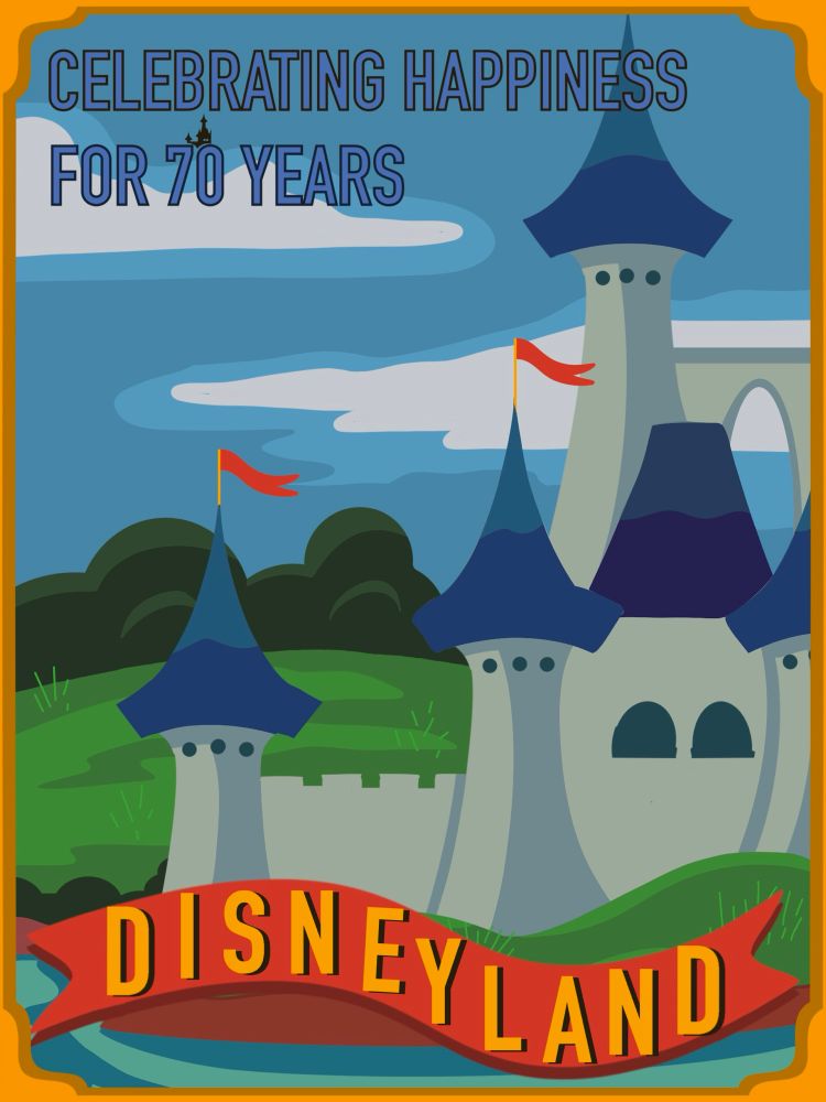 Fantasyland Castle for Disneyland’s 70th Birthday! 