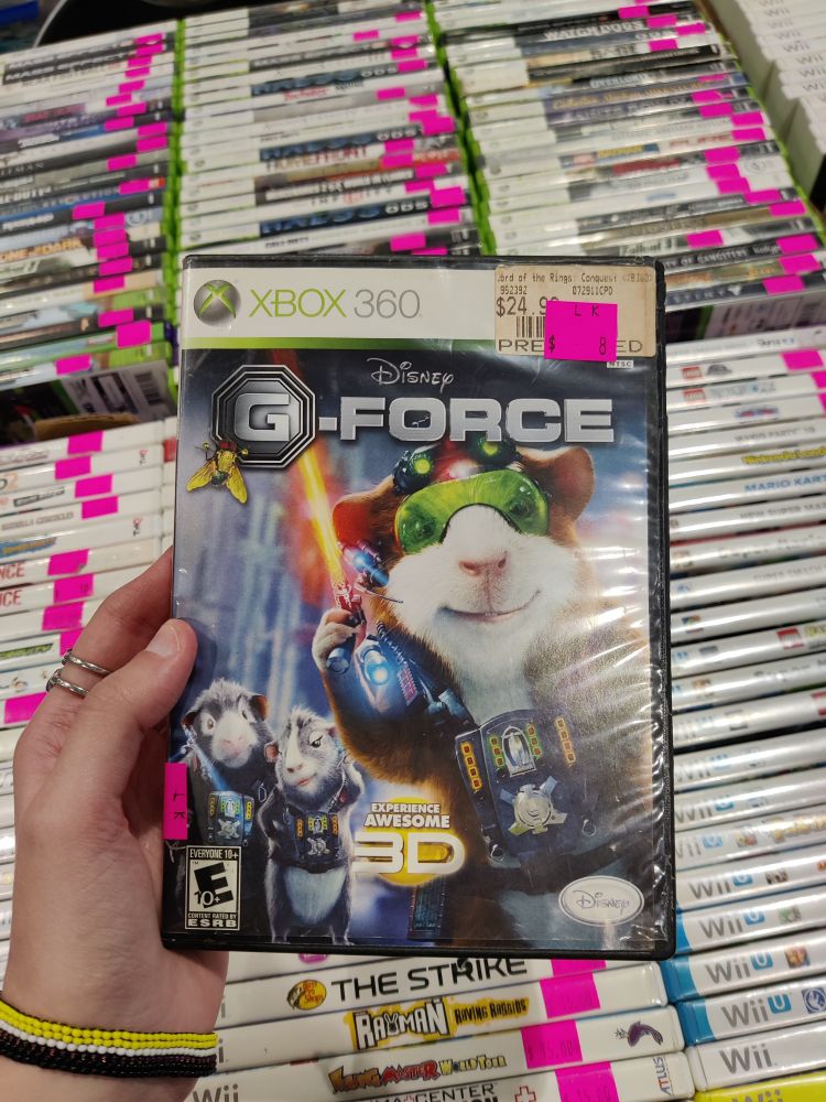 a photo of the Xbox 360 hit game, Disney's G-Force