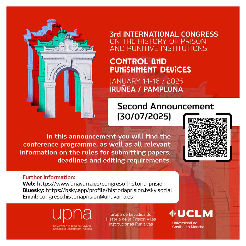 2nd announcement for the Third International Congress on the History of Prisons and Punitive Institutions