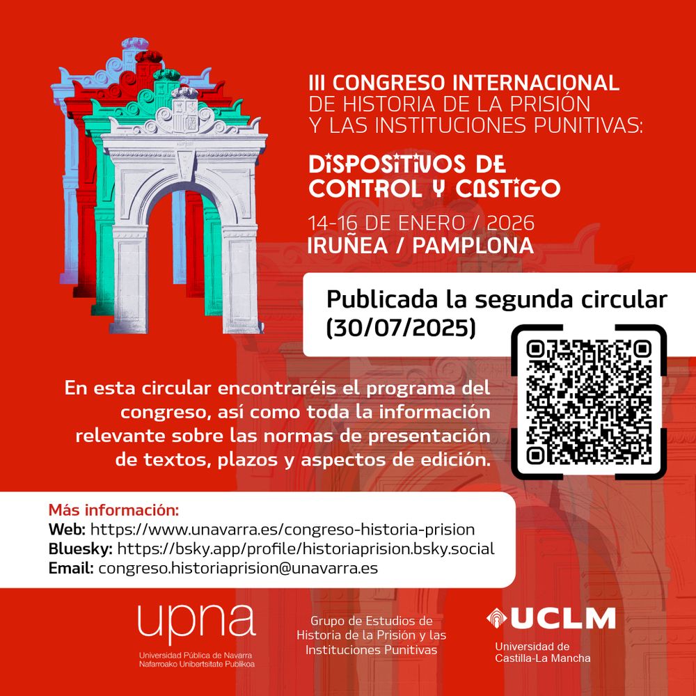 Segunda circular del III Congreso Internacional de Historia de la Prisión y las Instituciones Punitivas