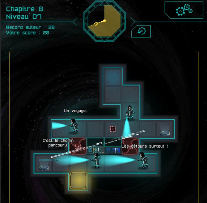 Capture d'écran de A Time Paradox, mon premier jeu publié.