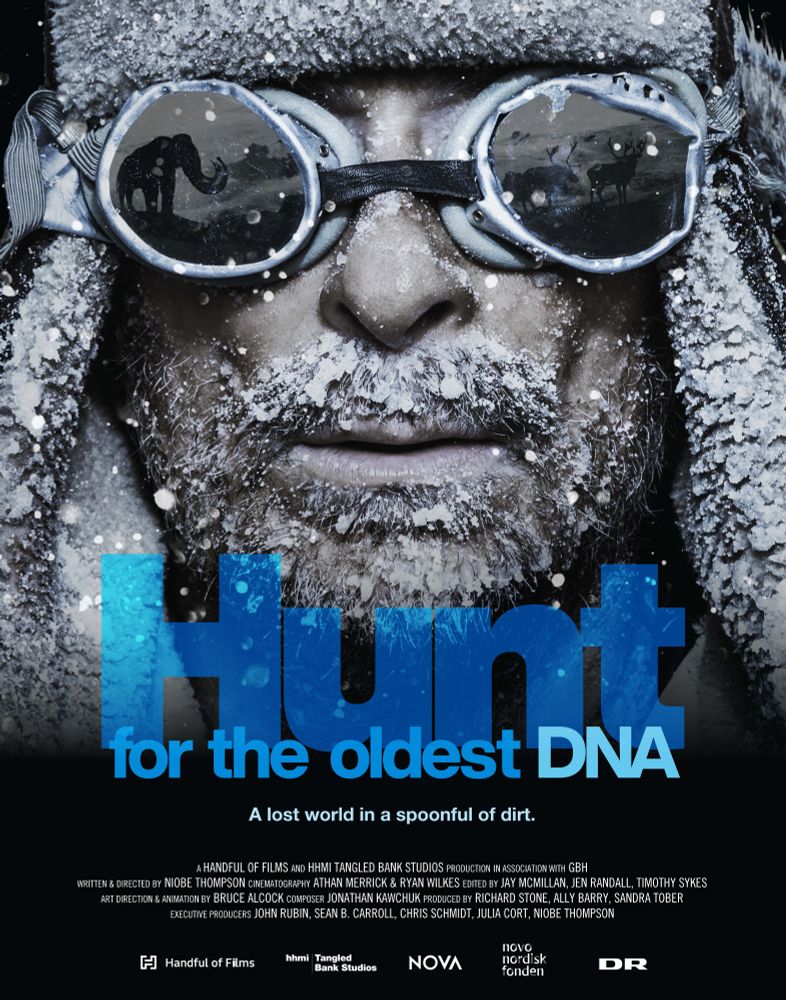 Film poster for "Hunt for the Oldest DNA." Image courtesy of Tangled Bank and Handful of Films.