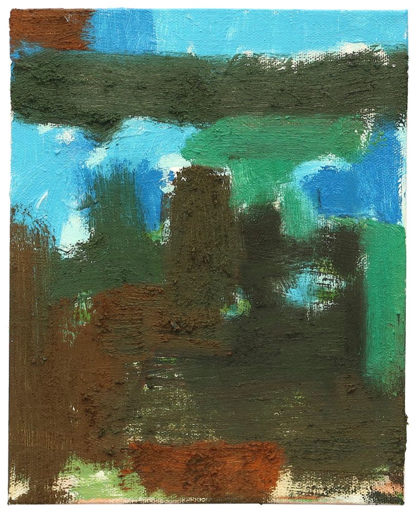 Painting Shown: The Art of Almost 10" x 8" oil, 2025 