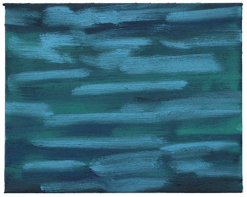 Waves, oil on canvas, 8" x 10", 2025