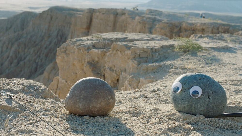 Screen grab of the rock scene from Everything Everywhere All At Once 