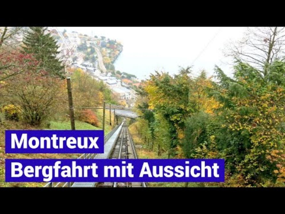 Funiculaire 1820.01 Montreux Territet - Glion Bergfahrt mit Aussicht - Standseilbahn funicular