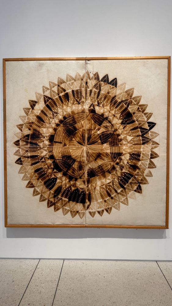 Willie Cole - Sunflower (1994) artwork. Irons on canvas