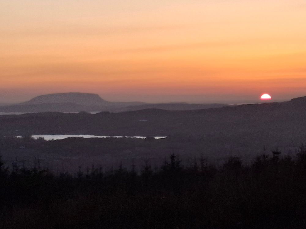 Sunset over Sligo Bay. 