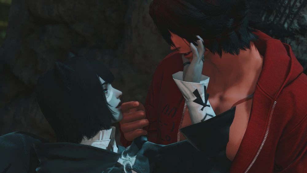 Lucian & his girlfriend Mora spending quality time together in Shirogane at midnight.