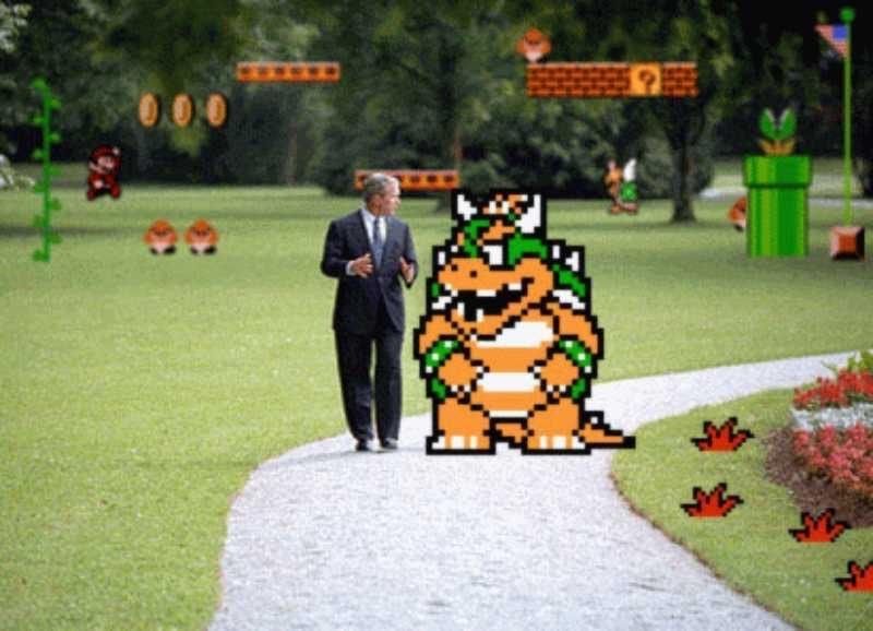 george w. bush and bowser plotting 9/11