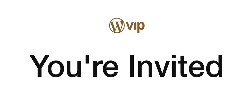 Screenshot of image with the words ‘W VIP’ at the top and ‘You’re Invited’ below it