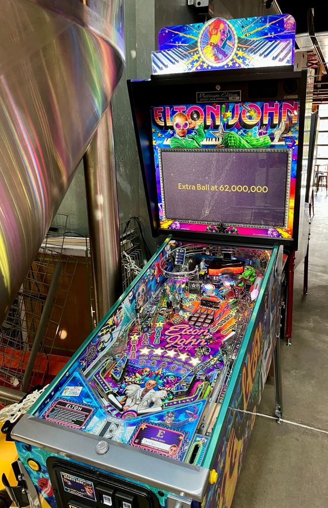 Elton John Pinball, our newest addition.