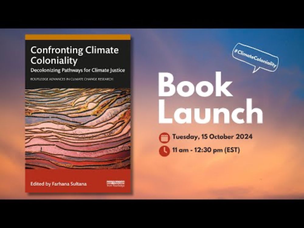 Climate Coloniality Book Launch 2024